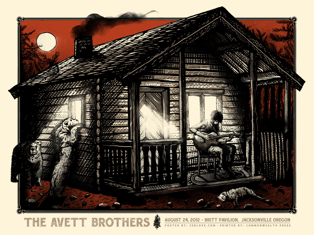 The Avett Brothers - Gigposter OR