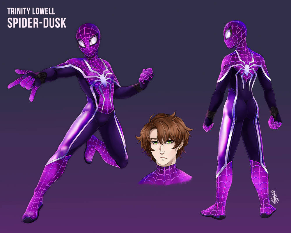 Spoder Reference Trinity Lowell // Spider-Dusk Reference Sheet by HanzuKing on DeviantArt
