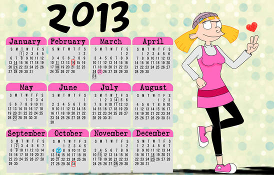 Hey Arnold! calendar 2013