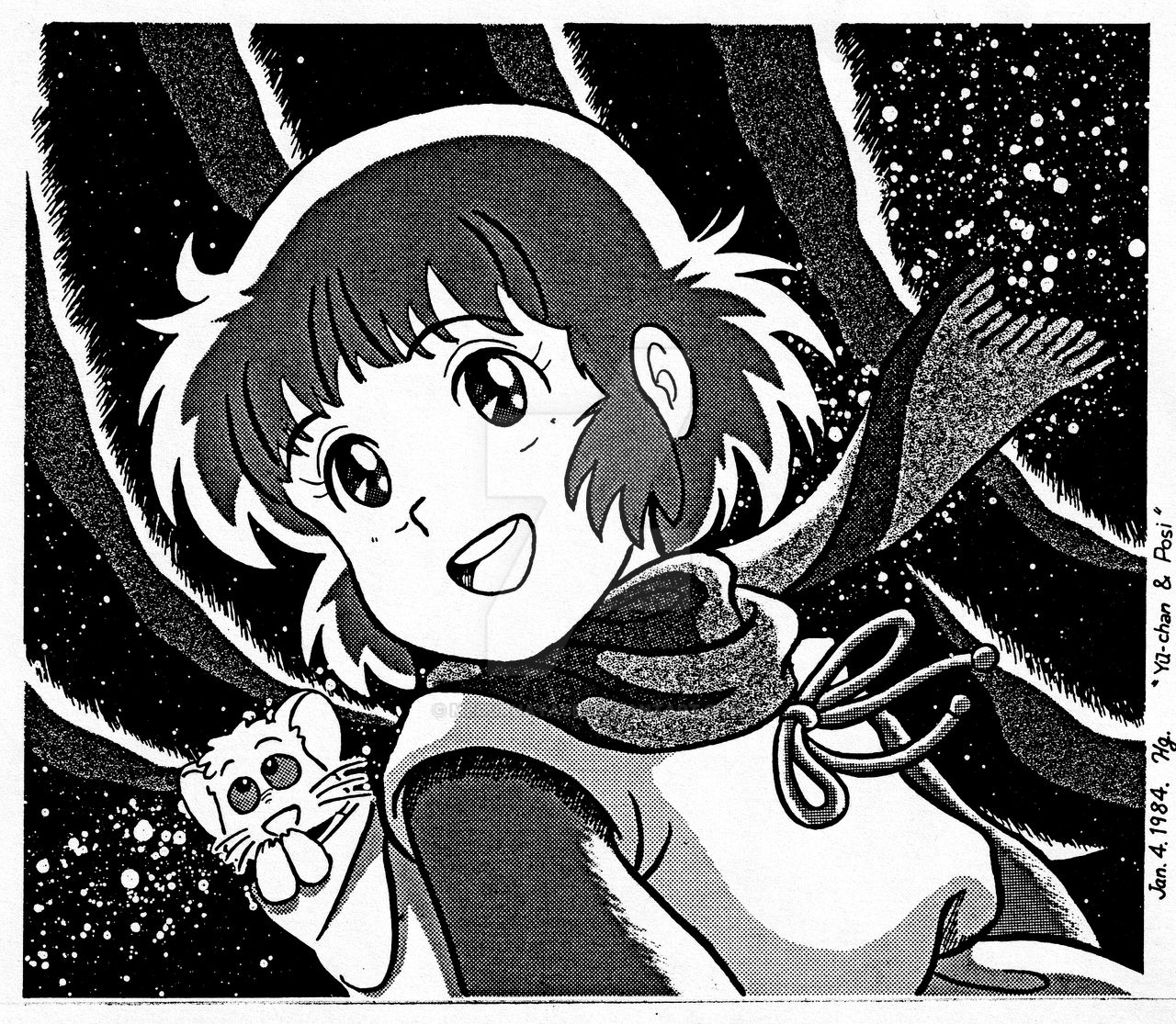 Illustration for December 1984 of the calendar. by MeguruAyase on