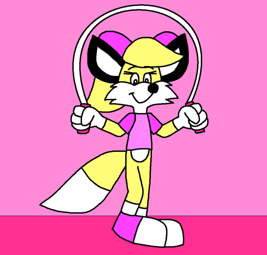 Lola the Fox skipping with a rope by AustraliaArtStudios on DeviantArt