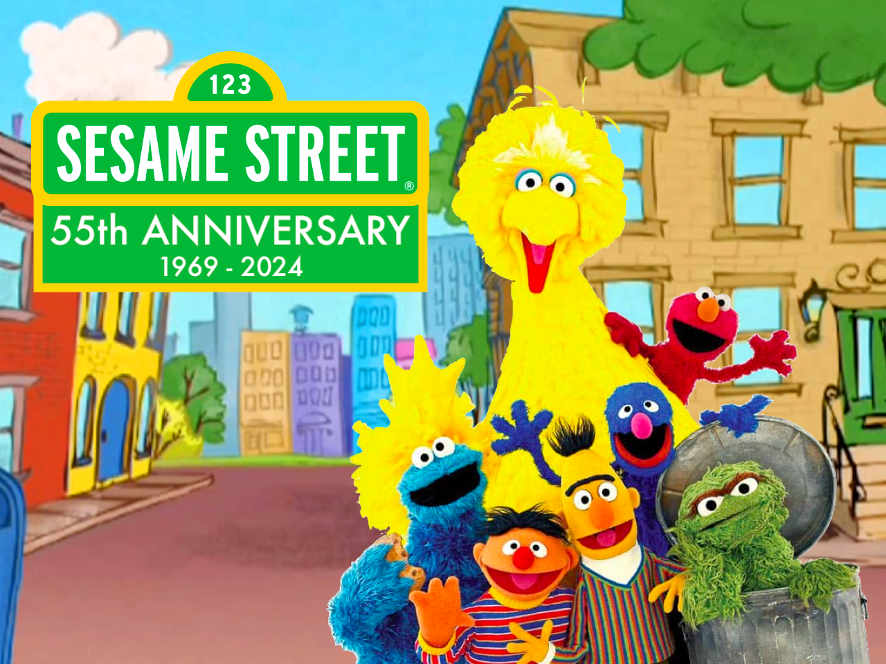 Sesame Street 55th Anniversary by AustraliaArtStudios on DeviantArt