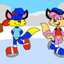 Alex and Becky in Ice Skating
