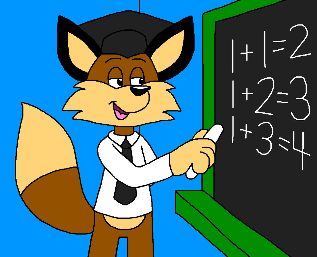 Teacher Tom Teaching a Maths on a Blackboard by AustraliaArtStudios on ...