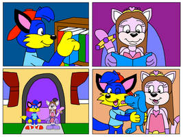 Alex and Saphir in Blue's Clues Comic
