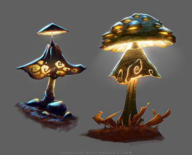 Lamp Mushrooms