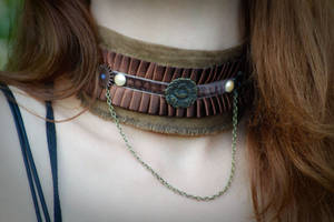 steampunk drop chain choker