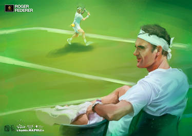 Federer a Wimbledon - Stampe d'Autore #18