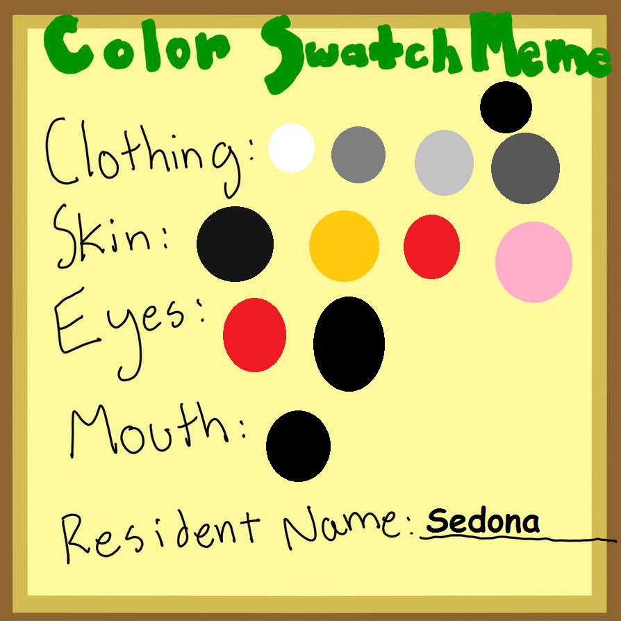 Meme Matching Color Color Swatch Meme ~Filled~ :) by Pandpuffs on DeviantArt