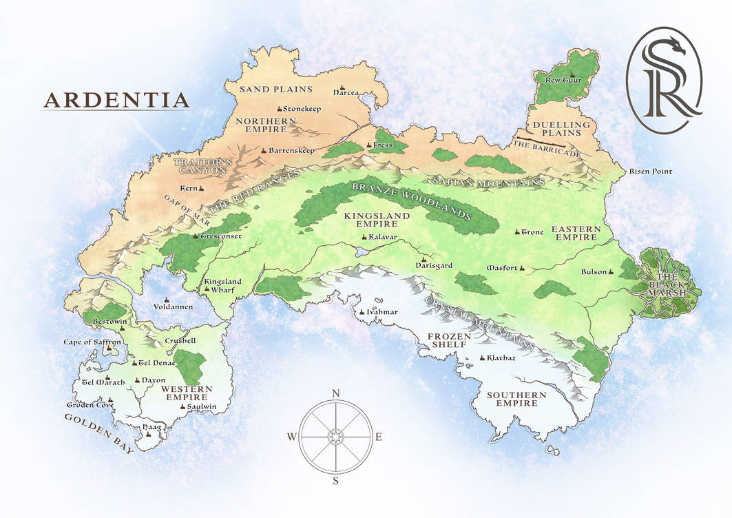 Varisian Map Fantasy Map Commission by VonStreff on DeviantArt