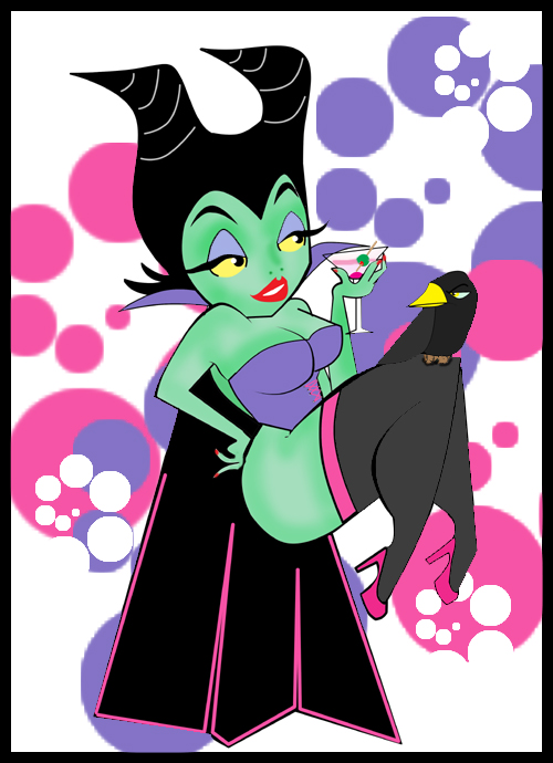 Maleficent pin up