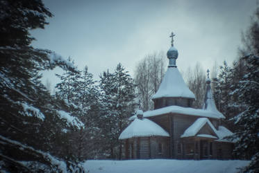 Church in forest