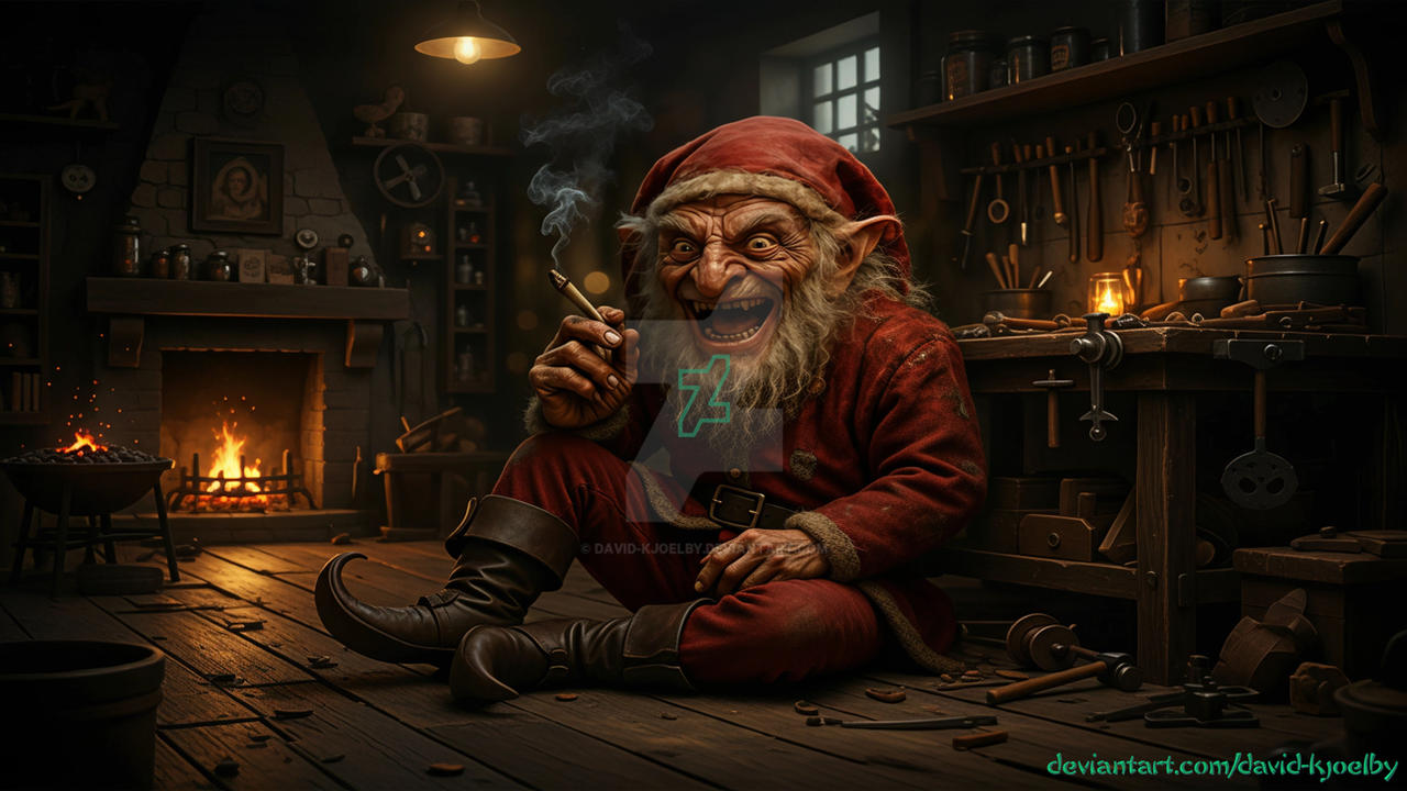 Distorted Santa Crazy Santa by David-Kjoelby on DeviantArt