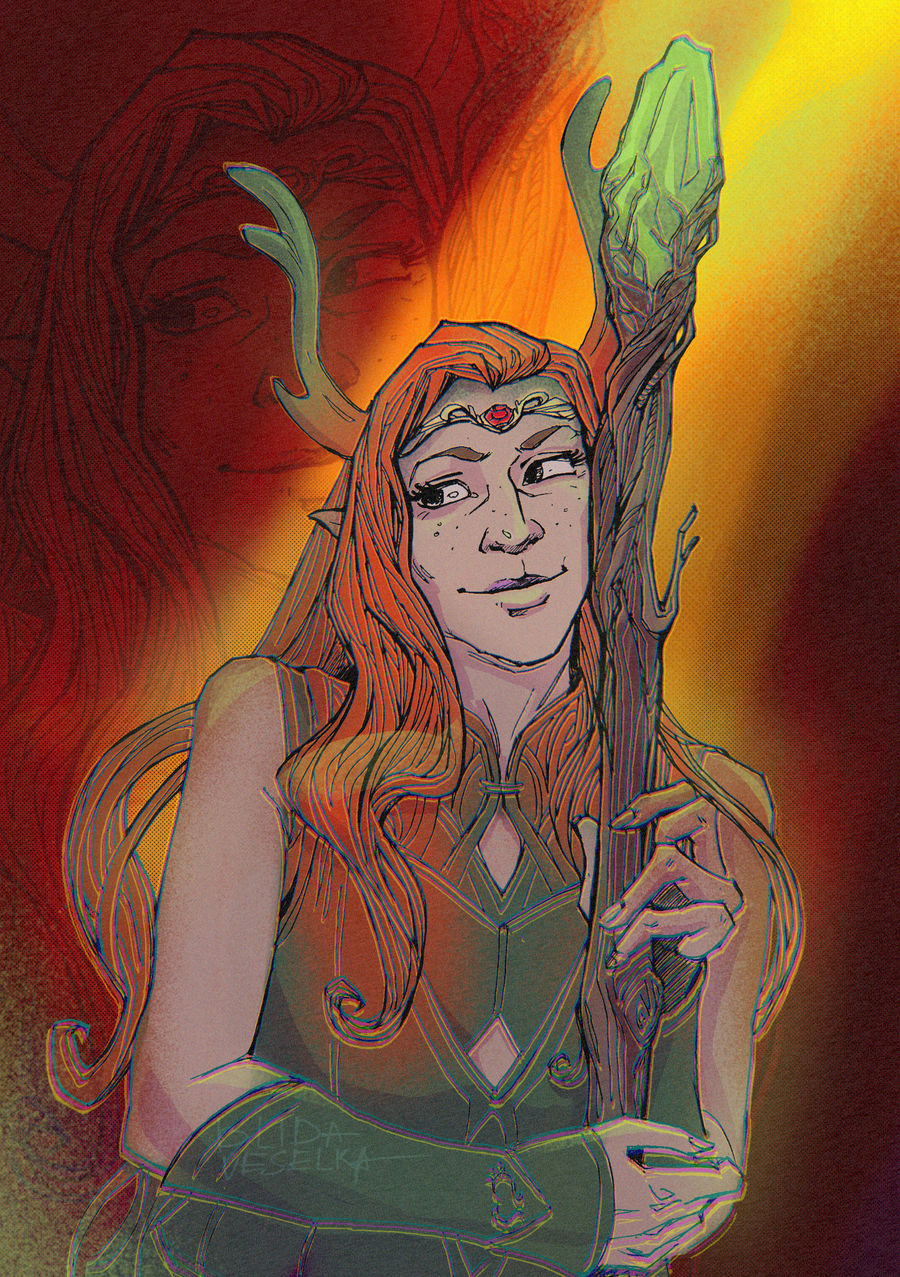 Keyleth Fire Form Keyleth by Blindemaler on DeviantArt