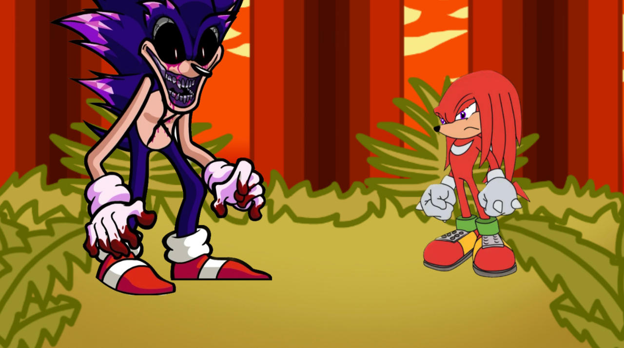 Left Unchecked But Its Sonic exe Versus Knuckles By Tailsgenisis On left-unchecked-but-its-sonic-exe-versus-knuckles-by-tailsgenisis-on