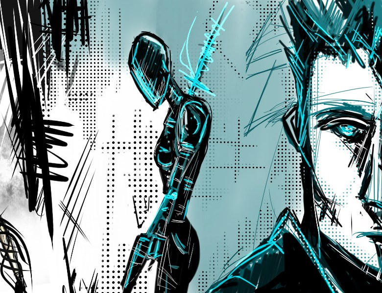 test stylle inpired in Ashley wood by artbookestudio on DeviantArt