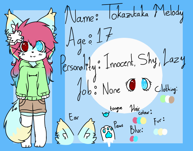 Tokazutaka Melody reff sheet