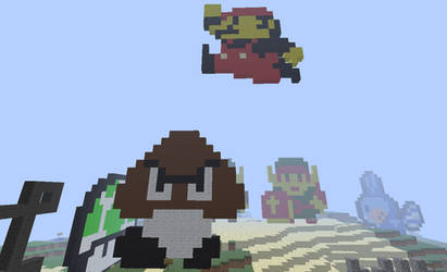 Mario vs Goomba 8-bit