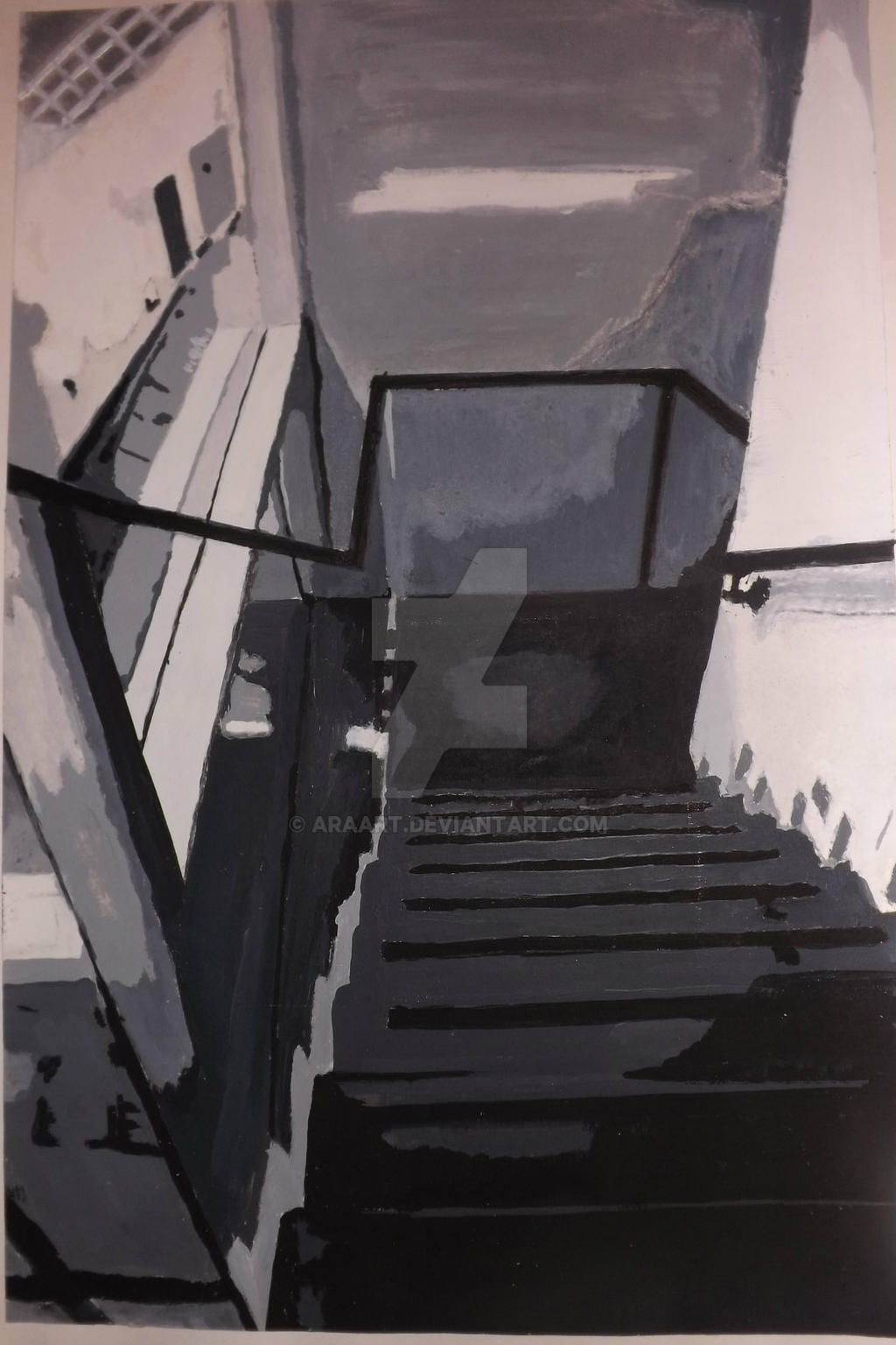 stairs in Saatchi Gallery