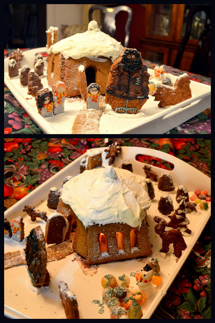 Hagrid's Hut Gingerbread House by tigerlily003 on DeviantArt