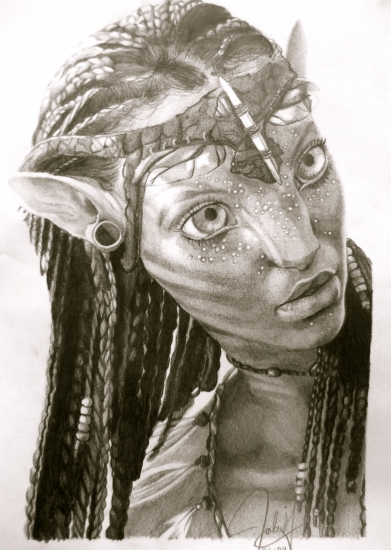 Neytiri Portrait- Zoe Saldana