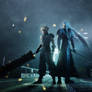 Cloud and Sephiroth