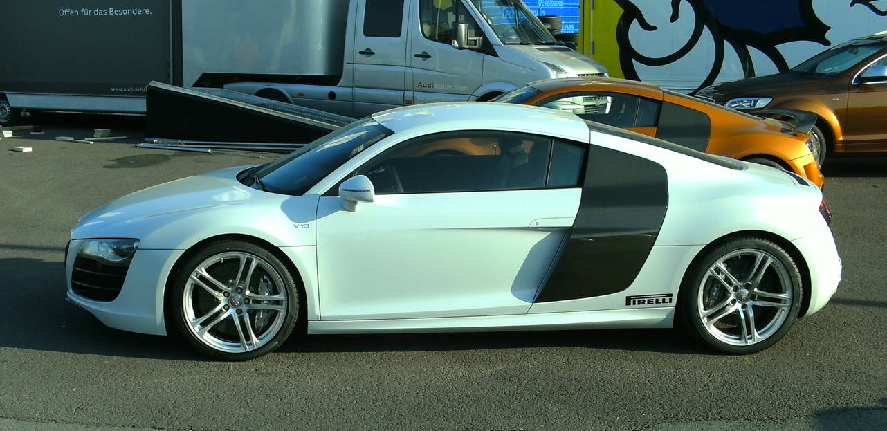 Audi R8 Straight Side Audi R8 white side by SWAT316 on DeviantArt