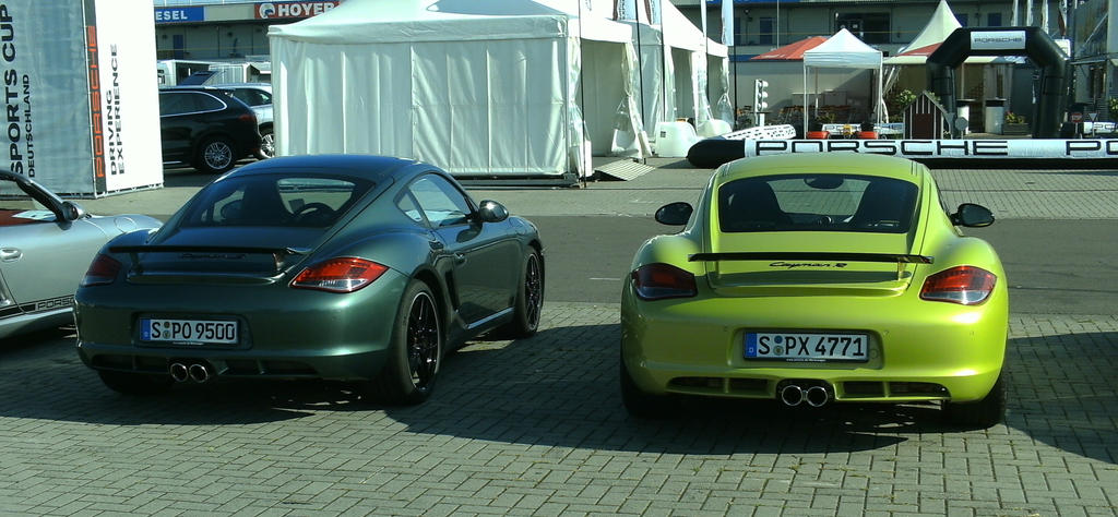 Porsche Cayman S and Cayman R