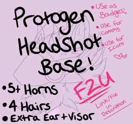 F2u Protogen Headshot Base