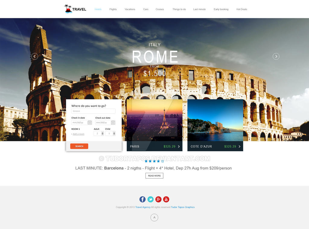 Travel Agency Web Template by tudortapos on DeviantArt Travel Agency Web Template by tudortapos on DeviantArt