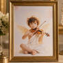 Cherub Angel Playing Violin