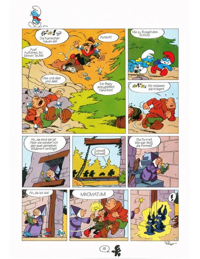 Smurfs and the blue rabbit page 7 by Florin25082008 on DeviantArt