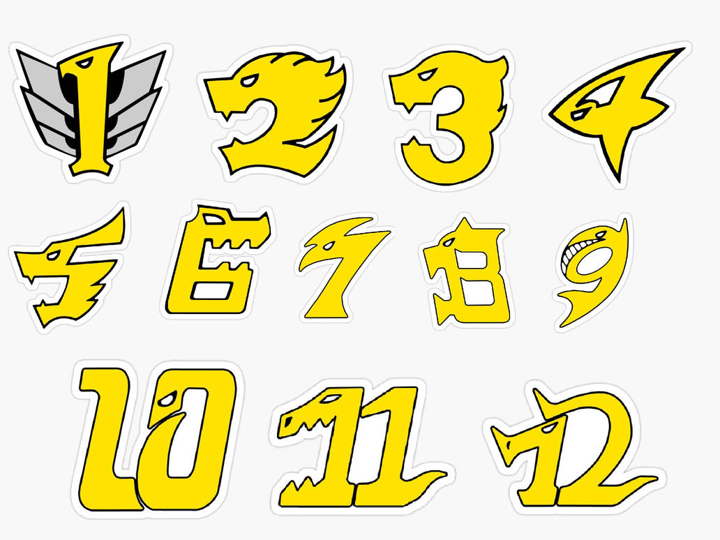 Power Rangers RPM numbers by Scxash on DeviantArt