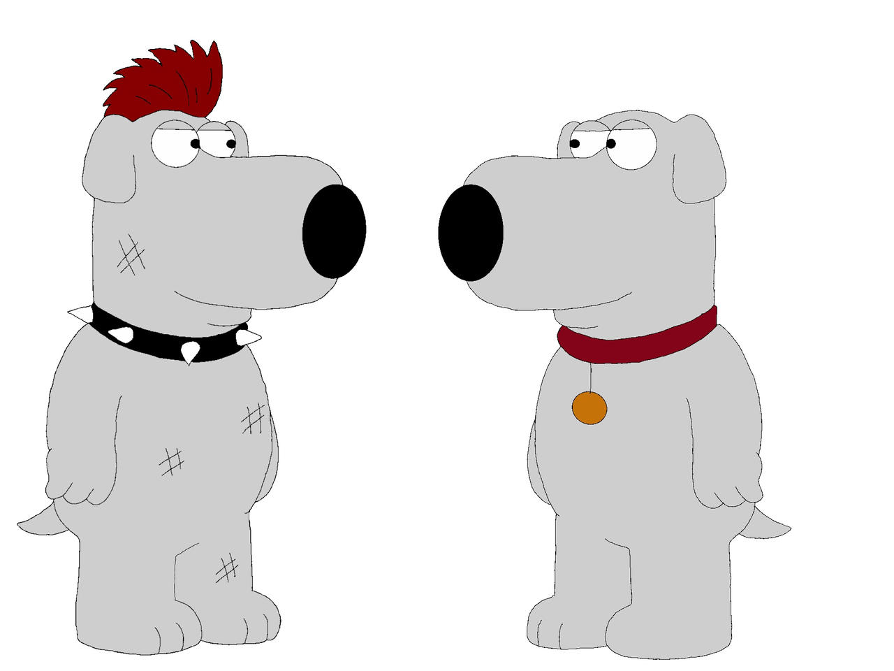 Brian Deviantart Fight Present Brian and Future Brian by Scxash on DeviantArt