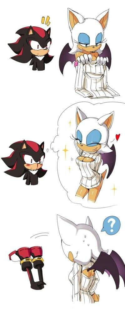 Shadow X Rohan Shadow X Rouge - Um.. Rogue what are you wearing? by NazarSonicfan on ...