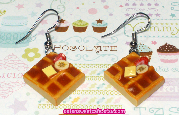 Fruit Slices Waffle Earrings