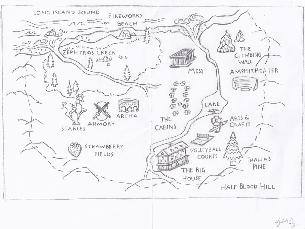 Camp Half-Blood Forest Map by Doom-Weaver on DeviantArt