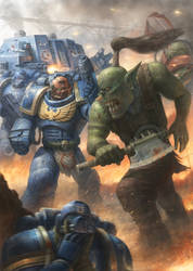 Ultramarine vs Ork