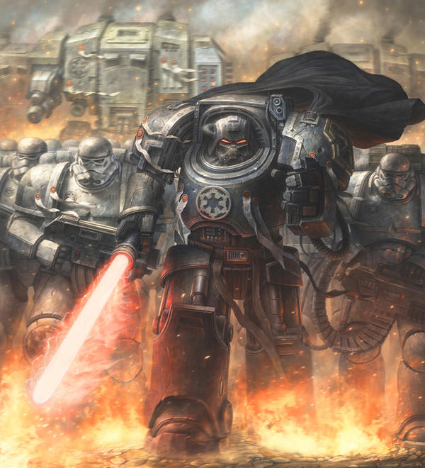 Darth Vader in the universe of Warhammer 40000 by concubot Darth Vader in the universe of Warhammer 40000 by concubot