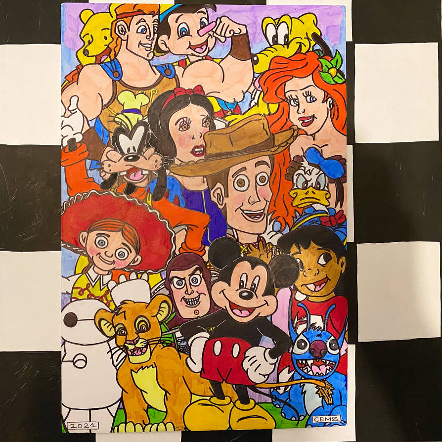 Disney character artwork by vortex415 on DeviantArt