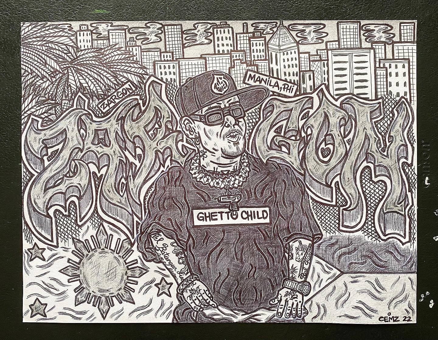 Filipino rapper Zargon blackbook artwork by vortex415 on DeviantArt