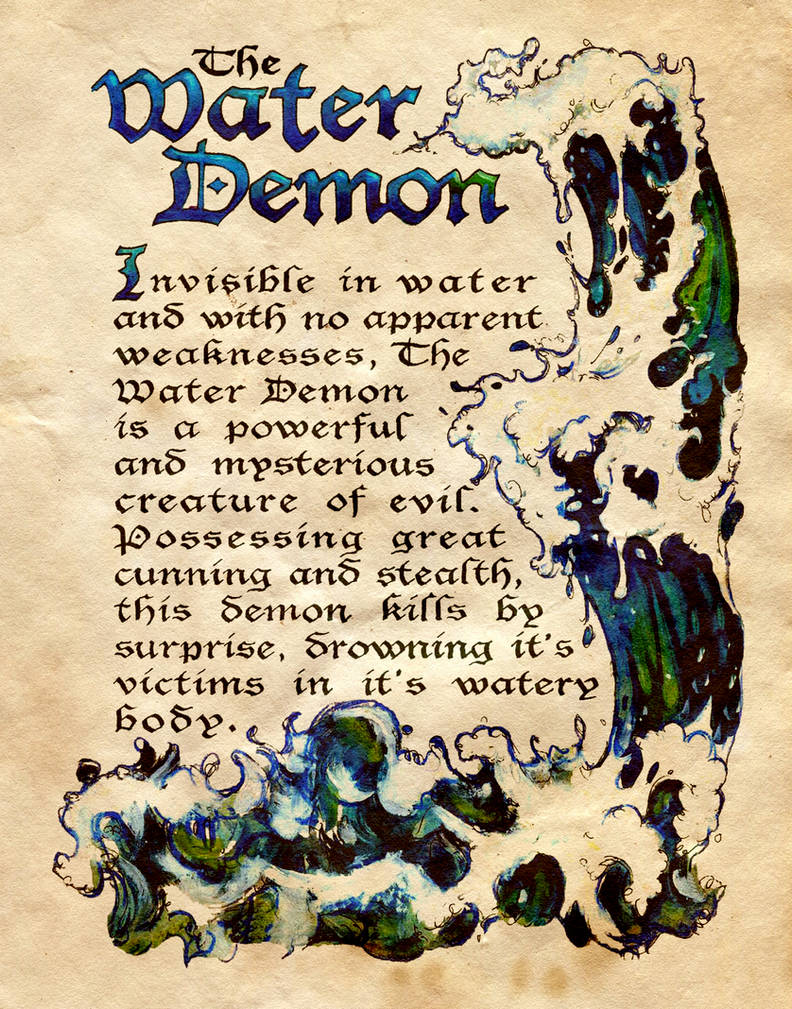 Demon Water Rides The Water Demon by Charmed-BOS on DeviantArt