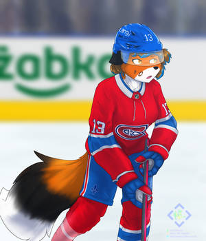 Amber Langeliers - hockey game
