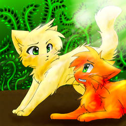 Firestar-and-Sandstorm-warrior-cat-