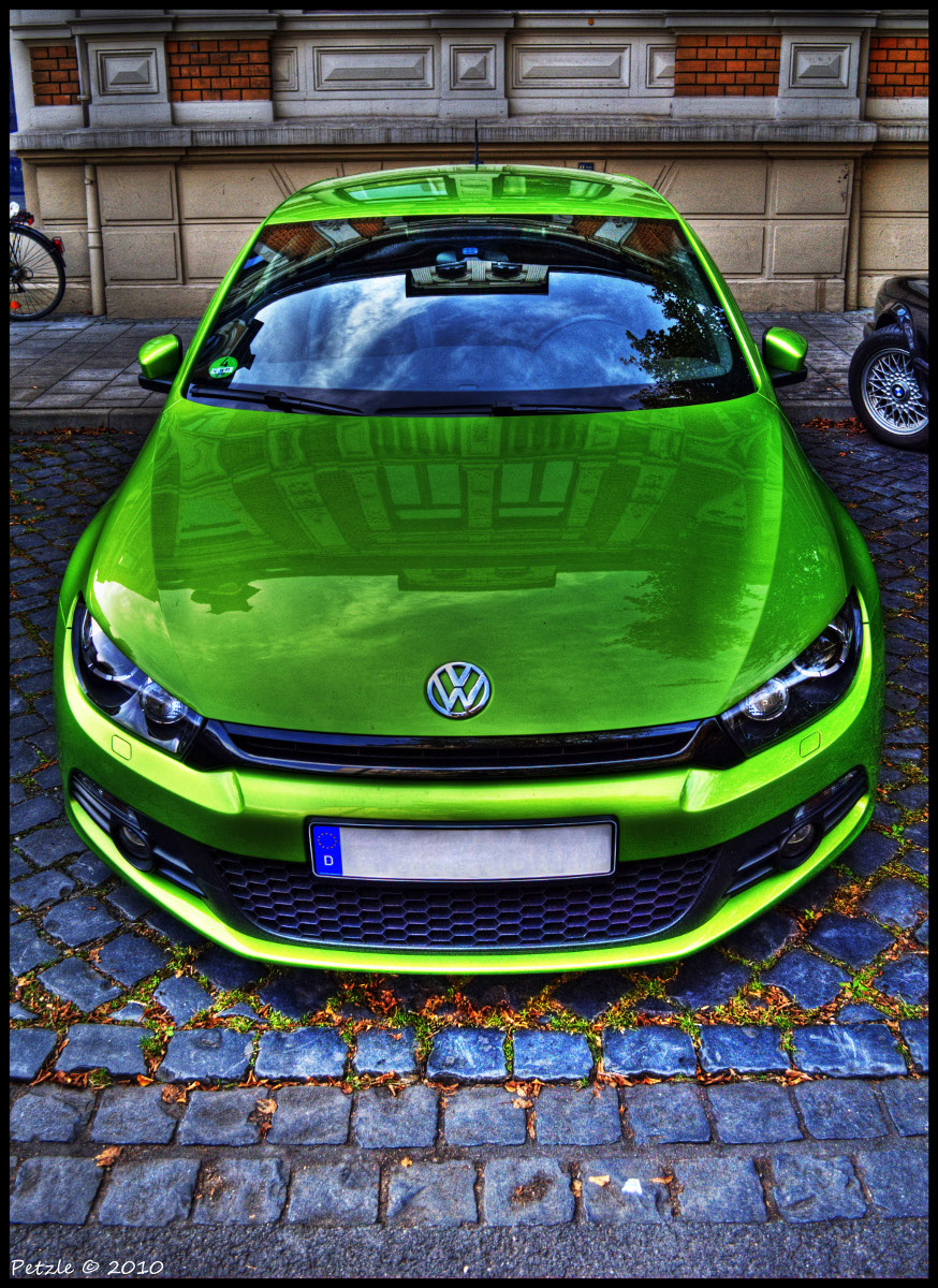 Green sportscar