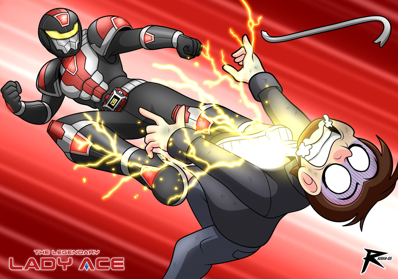 The Legendary Lady Ace - Rider Kick by RaishaGS on DeviantArt