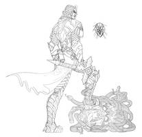 LOS:line art of Gabriel