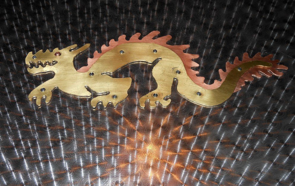 Brass Copperfur Eastern Dragon