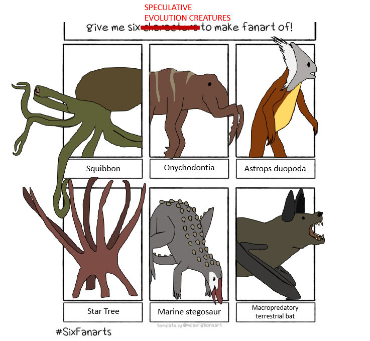 Spec Evolution Six Speculative Creatures by YellowPanda2001 on DeviantArt