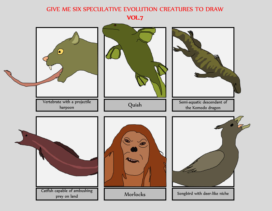Spec Evolution Six Speculative Creatures Vol7 by YellowPanda2001 on DeviantArt